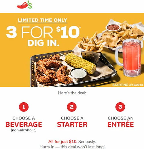 chili's menu with prices