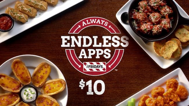 does tgi friday's still have endless apps