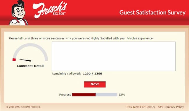 frisch's visit smg survey