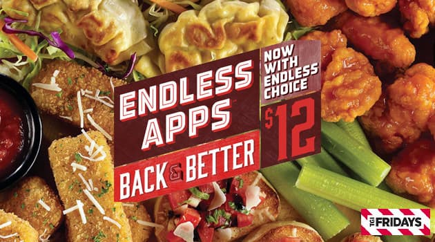 tgi friday's endless apps menu