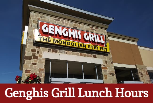 genghis grill lunch hours