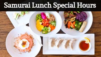 samurai lunch special hours