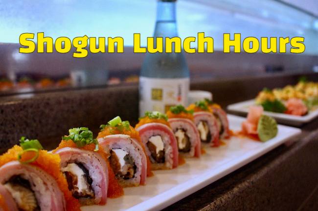 shogun lunch hours