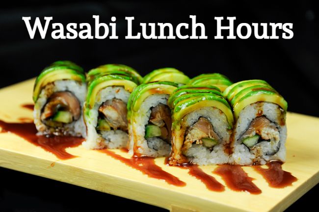 wasabi lunch hours