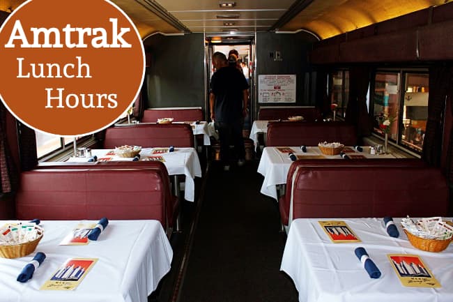 amtrak lunch hours