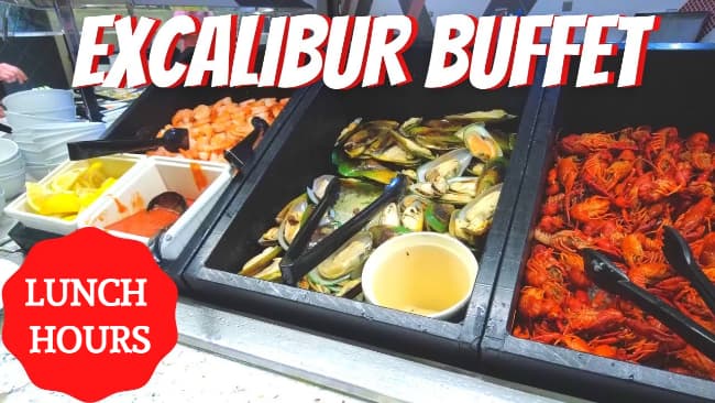 excalibur buffet lunch hours