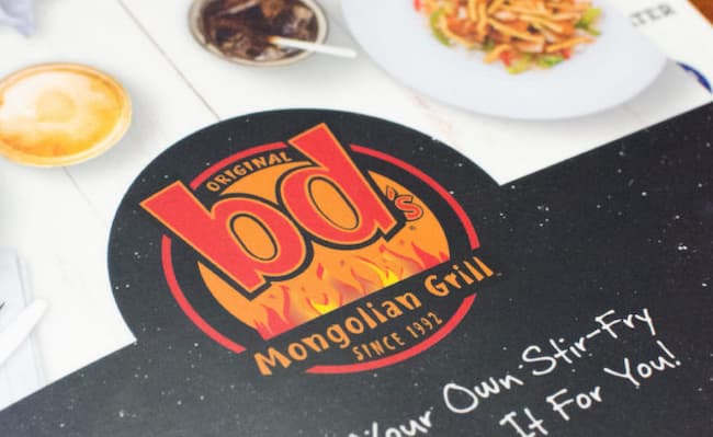 mongolian grill lunch menu