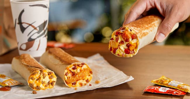 what hours does taco bell serve breakfast