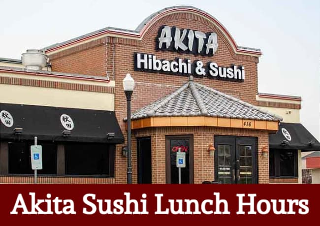 akita sushi lunch hours