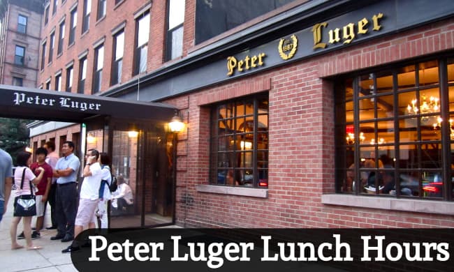 peter luger lunch hours