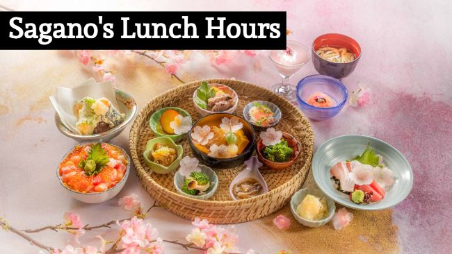 sagano's lunch hours