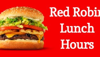 red robin lunch hours