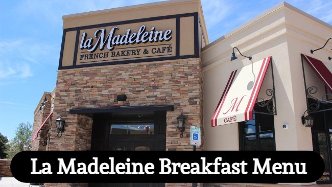 la madeleine menu breakfast
