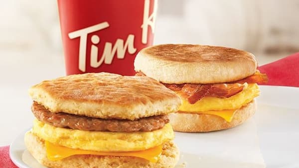 tim hortons breakfast sandwich hours